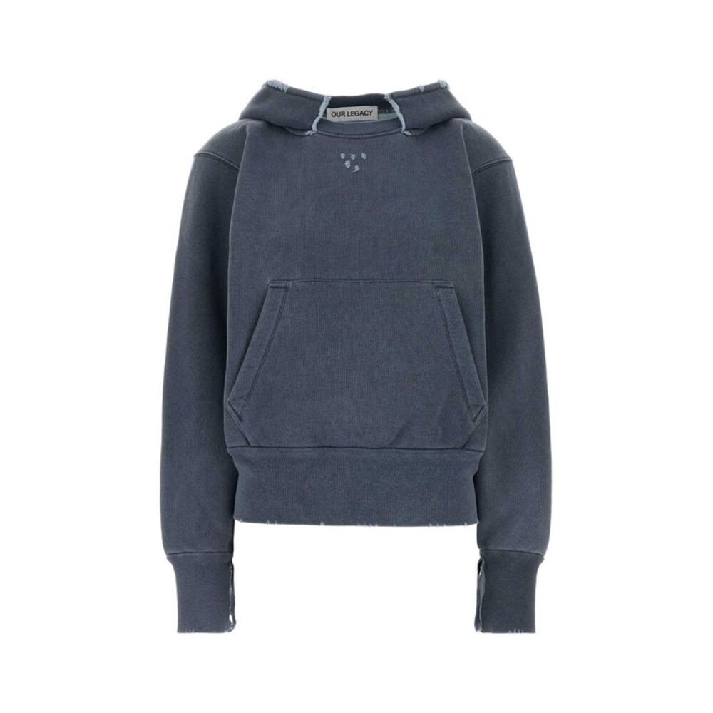 Our Legacy Women Air Force Blue Cotton Sweatshirt